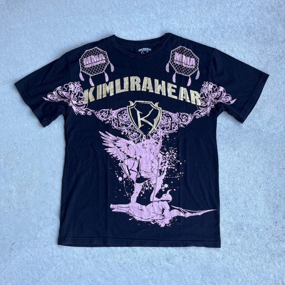 Black and Pink Graphic Tee